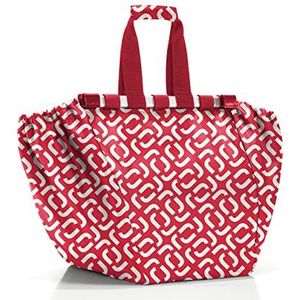 reisenthel UJ3070 easyshoppingbag boodschappentas gemaakt van hoogwaardig polyesterweefsel in de kleur Signature rood - Afmetingen: 32,5 x 38 x 51 - waterafstotend - 30 liter volume, rood, Eén maat,