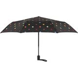 Reisenthel Umbrella Pocket Duomatic Opvouwbare Paraplu - ø 97 cm - Dots Zwart