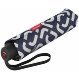 reisenthel Umbrella Pocket Classic compacte zakparaplu marineblauw met ergonomische handgreep en groot parapludak, 24 x 4,5 x 5 cm, gewicht 270 g, Signature Navy, 24 x 4,5 x 5 cm, robuuste zakparaplu