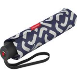 reisenthel Umbrella Pocket Classic compacte zakparaplu marineblauw met ergonomische handgreep en groot parapludak, 24 x 4,5 x 5 cm, gewicht 270 g, Signature Navy, 24 x 4,5 x 5 cm, robuuste zakparaplu