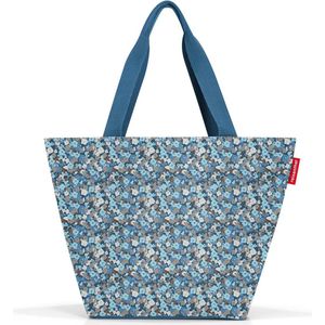 reisenthel shopper M - Ruime boodschappentas en stijlvolle handtas in één - Gemaakt van waterafstotend materiaal, Altviool Celeste, Medium