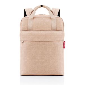 Reisenthel allday backpack M twist silver - veelzijdige rugzak voor dagelijks gebruik, reizen, winkelen of werk - waterafstotend, handbagage goedgekeu