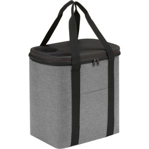 reisenthel Coolerbag XL Twist Silver - geïsoleerde tas van hoogwaardig polyesterweefsel - ideaal voor picknick, winkelen en reizen