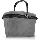 reisenthel carrybag iso twist silver - Stevige boodschappenmand met koelfunctie - elegant en waterafstotend design met afsluitdeksel bl