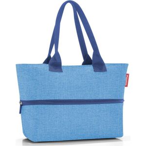 reisenthel Shopper e1 grote tas van hoogwaardig polyesterweefsel, Twist Azure, Eén Maat