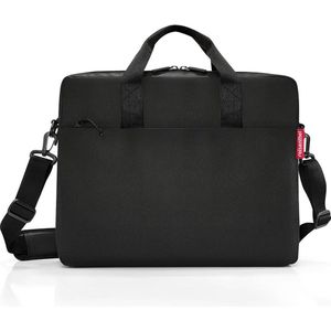 reisenthel Workbag Twist Silver - eenvoudige en functionele werktas, laptopvak, schouderriem, zwart, Eén Maat