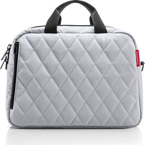 reisenthel Notebook bag - functionele en stijlvolle zakelijke tas voor elke dag, Rhombus lichtgrijs, 8 Liter, Notebook Tas