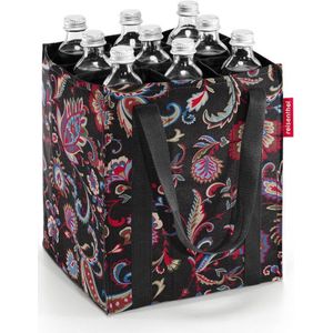 Reisenthel Bottlebag – 9 vakken, eenvoudige recycling van flessen, draagriemen, lichtzwart, 24 x 28 x 24 cm, Bottlebag, Lichtzwart, Bottlebag