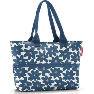 reisenthel Shopper e1 - grote tas - ruimte voor kleine en grote boodschappen, Daisy Blue., Eén maat, Retro