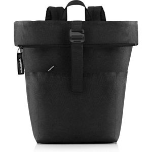 reisenthel Rolltop rugzak - urban en stijlvolle rugzak, modern design, ruime rugzak voor vrije tijd, werk en citytrip, zwart, 22 Liter, Rolltop Twist