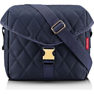 Reisenthel Saddle Bag M Crossbodytas - 3,5L - Rhombus Midnight Gold Blauw