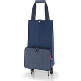 Reisenthel Foldabletrolley Boodschappentrolley - Opvouwbaar - 30L - Herringbone Donkerblauw