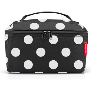 reisenthel Beautycase - vierkante toilettas, bagage-organizer, make-uptas, stippen wit, Eén maat, Sport