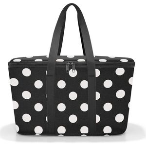 reisenthel Coolerbag Dots White koeltas van hoogwaardig polyesterweefsel, ideaal voor picknicks, winkelen en onderweg