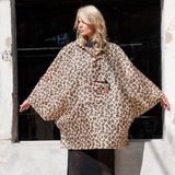 Reisenthel Mini Maxi Poncho Regenponcho Opvouwbaar Leo Macchiato Bruin