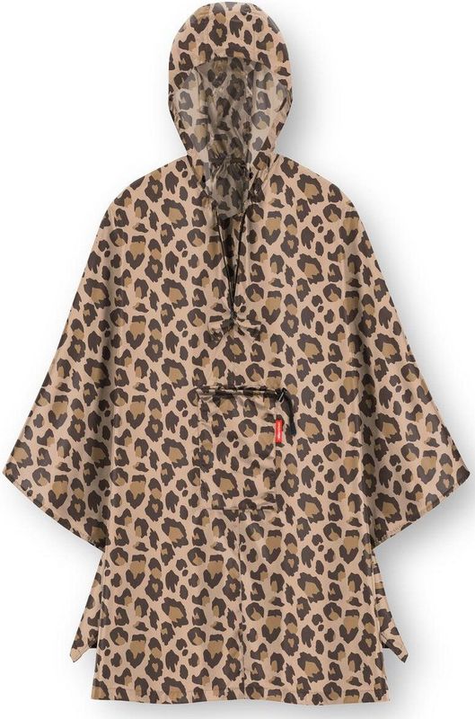 Reisenthel Mini Maxi Poncho Regenponcho Opvouwbaar Leo Macchiato Bruin