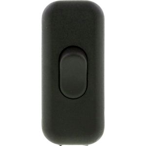 Scanpart snoerschakelaar - Zwart - 2 polig - 2 x 0.75 mm