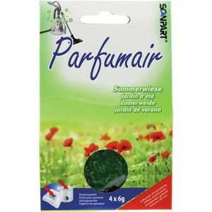 Scanpart Parfumair geurparels zomerweide 4x6g - Stofzuiger accessoire Groen