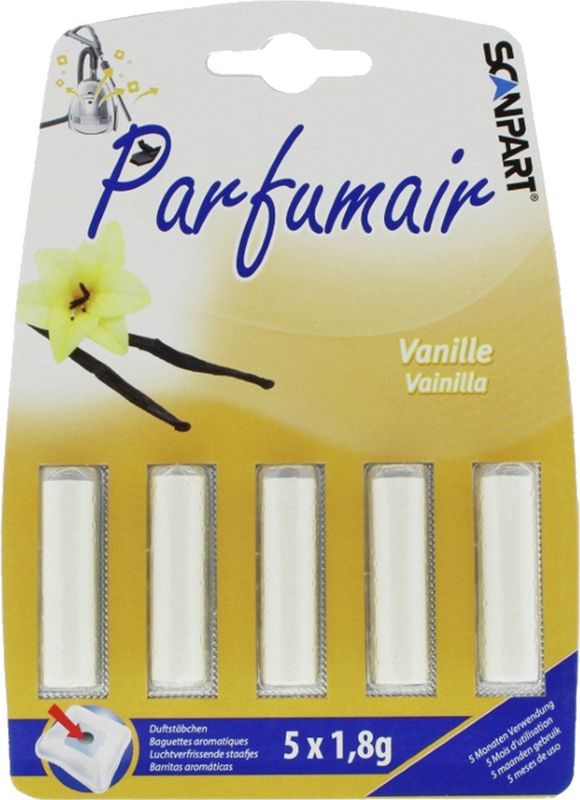 Parfumair - Geurstaafjes voor Stofzuiger - Stofzuigerverfrisser - 5 Stuks