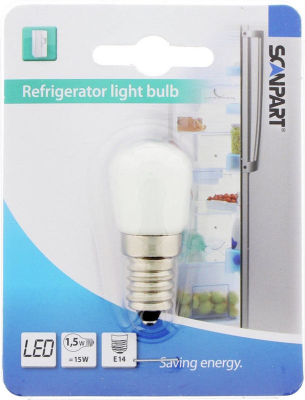 Scanpart - Koelkastlamp E14 LED - 15W - 100 Lumen - Mat - 1 stuk