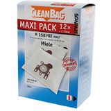 CleanBag stofzuigerzakken 12 stuks - Geschikt voor Miele S400i-S456i, S600-S658, S800-S858, S2000-S2999, S5000-S5999, S8000-S8999, Classic C1, Complete C2 & Complete C3 - GN - GHN - Inclusief 2 filters - Alternatief - Maxipack - Voordeelpak