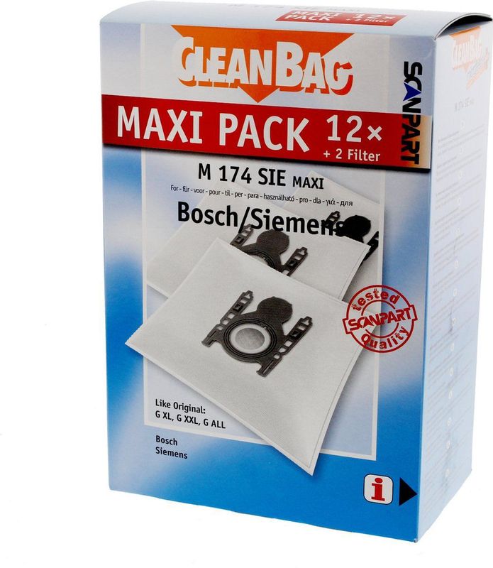 CleanBag - Stofzuigerzakken - Synthetisch - 12 Stuks