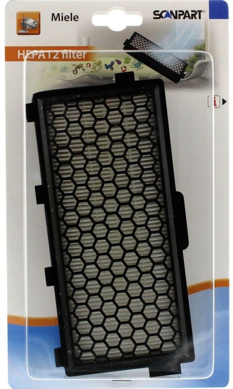 Scanpart HEPA stofzuiger filter H12 - Geschikt voor Miele Compact C1 C2 Complete C2 C3 S4 S5 S6 S8 - Alternatief voor SF-HA50 HEPA AirClean