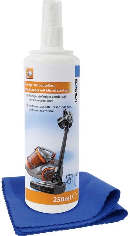Scanpart - Stofzuiger Reiniger - 250 ml Spray - Inclusief Doek