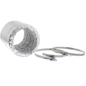 Scanpart - Lucht Afvoerslang - Zilver - Aluminium - 1.5 Meter