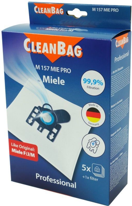 CleanBag - Professional Stofzuigerzakken - 5 Stuks - Geschikt voor Miele