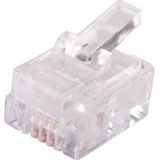 Stekkers - RJ11 - 10 Stuks - Modulair - 6/4