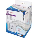 Scanpart - Luchtafvoerslang Set - Droger Accessoire - Wit - PVC 3,0m