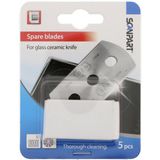 Scanpart - Vervangingsmesjes - 5 Stuks - Voor RVS Glazen Kookplaat Schraper