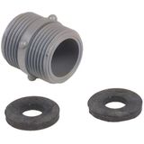 Aanvoerverbinder - Plastic - 3/4" x 3/4" - Inclusief 2 Slangafdichtingen