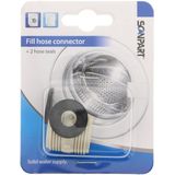 Aanvoerverbinder - Plastic - 3/4" x 3/4" - Inclusief 2 Slangafdichtingen