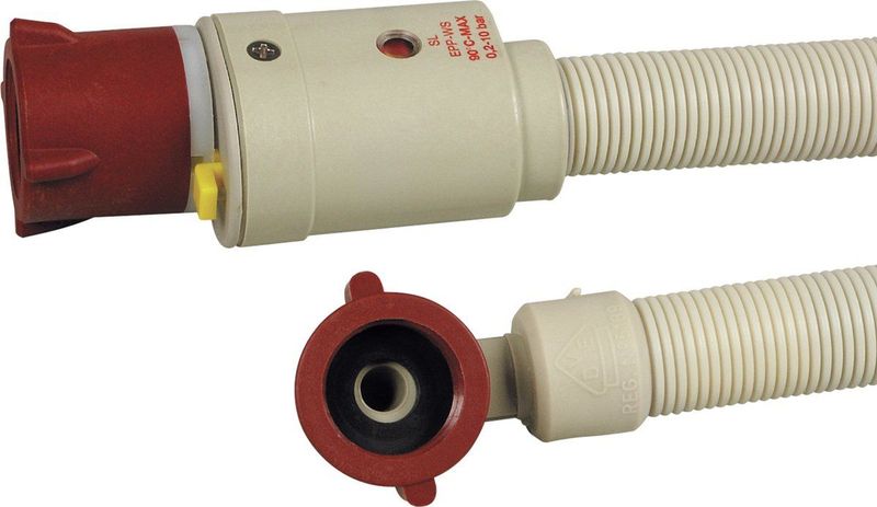 Scanpart - Aanvoerslang Wasmachine - Beige - Universeel - 2 Meter - Met Waterstop