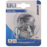 Scanpart slangklemmen 20 tot 32 mm - Geschikt voor wasmachine afvoerslang - 2 stuks