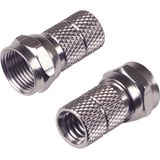 F Connector - Schroefbaar - 7,5 mm - Verpakking van 2