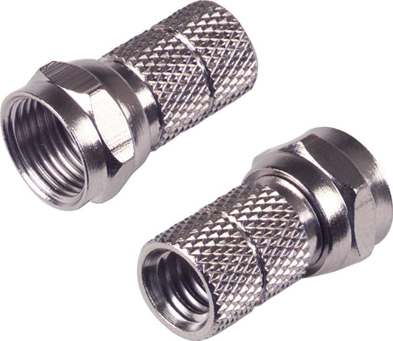 F Connector - Schroefbaar - 7,5 mm - Verpakking van 2