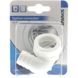Sifon Aansluiting - Kunststof - Voor Wasmachine of Vaatwasser - R1" Binnendraad