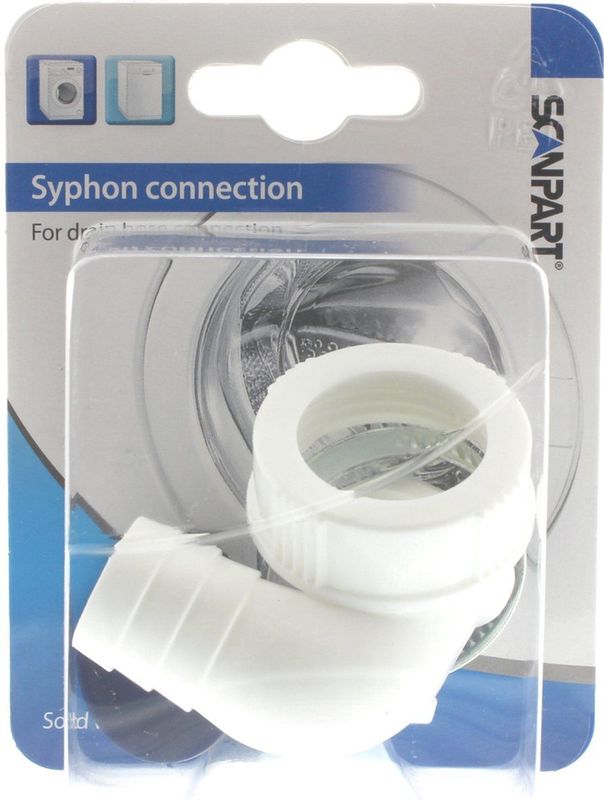 Sifon Aansluiting - Kunststof - Voor Wasmachine of Vaatwasser - R1" Binnendraad