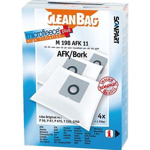 CleanBag stofzuigerzakken universeel 4 stuks - Universalbag® geschikt voor bijna alle merken stofzuigers - Inclusief 1 filter - Universeel