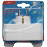 Verloopsteker - Wit - 16 A - 3680 Watt - CE TÜV GS Gekeurd