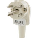 Scanpart - Stekker - Haaks - Wit - 16A/400V