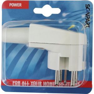 Scanpart - Stekker - Haaks - Wit - 16A/400V