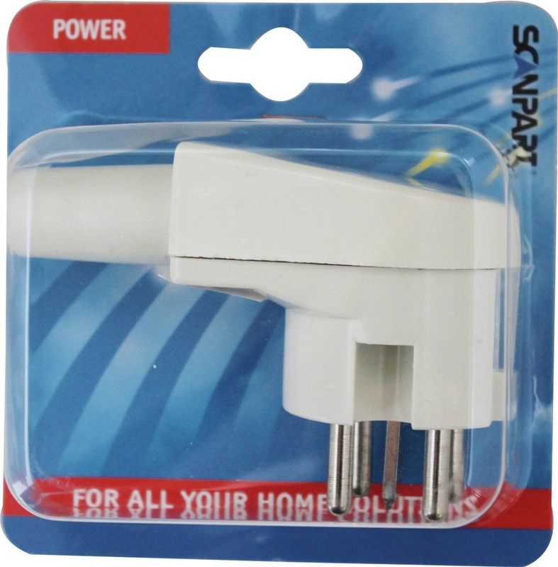 Scanpart - Stekker - Haaks - Wit - 16A/400V