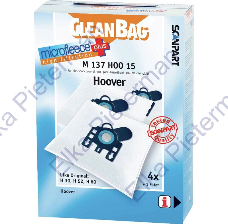 Stofzuigerzakken - Synthetisch - 4 Stuks - Hygiënische Sluiting