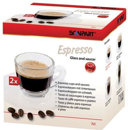 Espresso Glazen - 7 cl - Glas - Professionele Horeca Kwaliteit - Set van 2