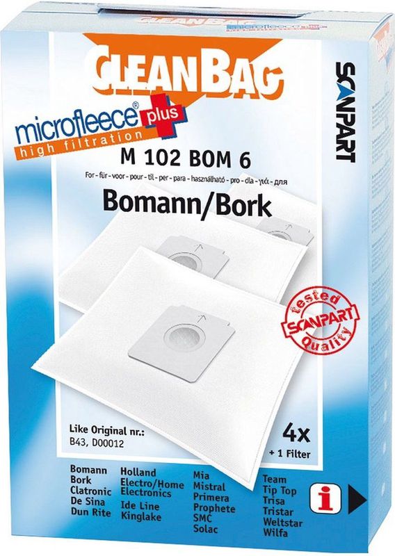 Stofzuigerzakken - Synthetisch - 4 Stuks - Universal