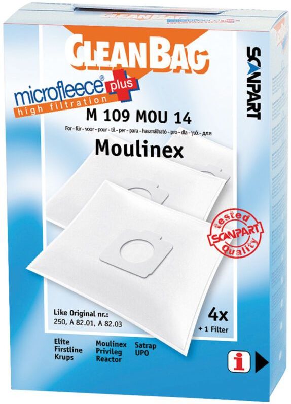 Stofzuigerzakken - Synthetisch - 4 Stuks - CleanBag